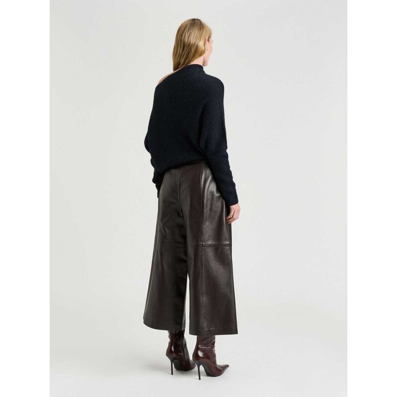 Veronika Maine Brushed Alpaca Wool Blend Asymmetric Knit image number 5